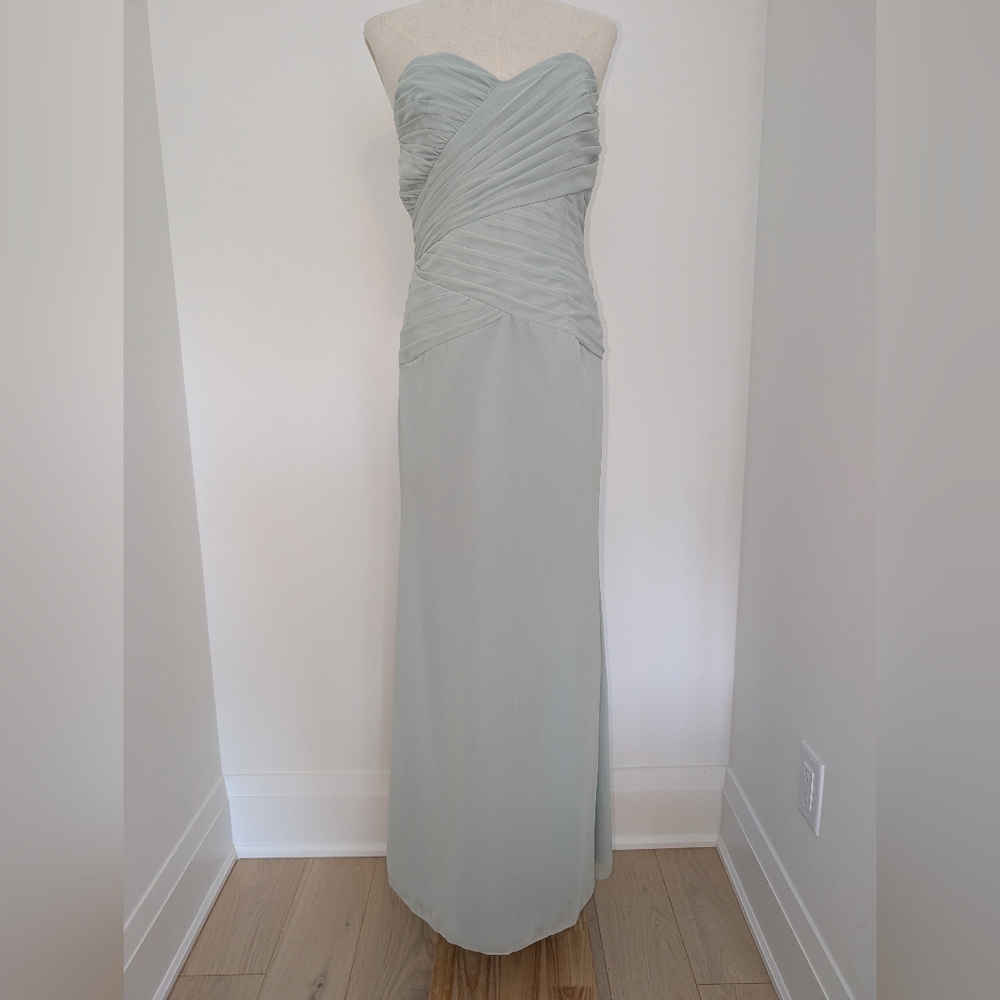 Alfred Angelo Strapless Mint Gown